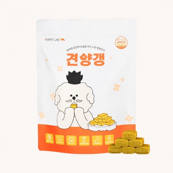 페오펫몰,리스펫랩 강아지 노령견 간식 견양갱 7g x 30p