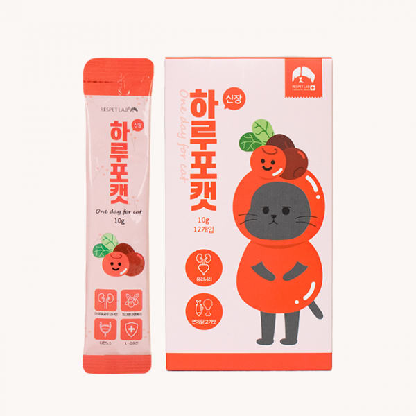 페오펫몰,리스펫랩 고양이 신장 영양제 하루포캣 유리너리 방광염 요로계 12개입