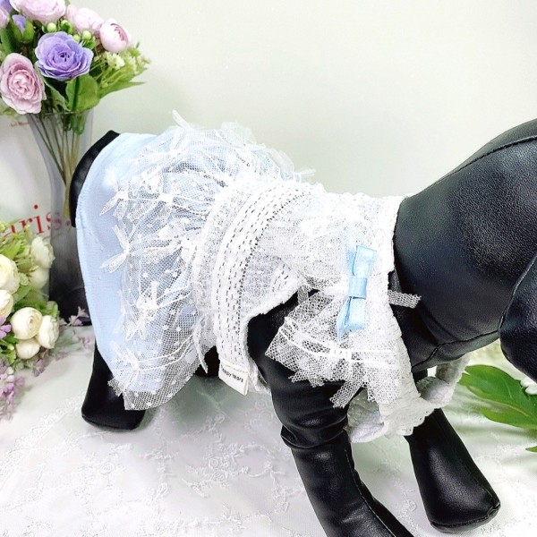 페오펫몰,[양육비특가]플로피이얼스,리본샤랄라 드레스, 강아지 원피스 강아지옷