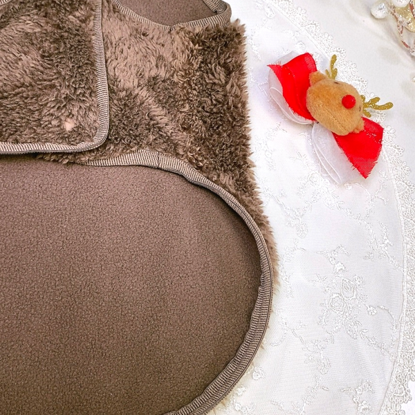 페오펫몰,[감사특가]코코플리스 강아지 뽀글이조끼,후리스 양면조끼 애견옷 D링, 보아조끼, 강아지옷,애견조끼