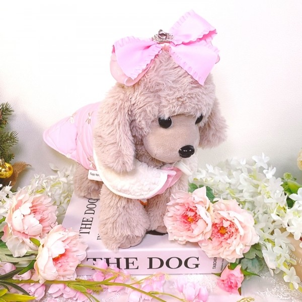 페오펫몰,[설날특가]핑크허니 퀼팅패딩 강아지겨울옷, 강아지아웃터 패딩조끼,애견의류,D링,강아지패딩