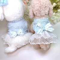 플로피이얼스[꽃길특가]슈슈 강아지 크롭 강아지옷