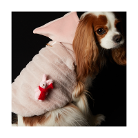 Fur Vest Harness Pink (Double Sided) 털조끼 하네스 핑크 (양면)