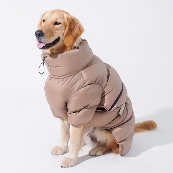 페오펫몰,볼륨 업 반팔 패딩(베이지)