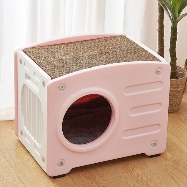 페오펫몰,개과천선 사각 캣크래쳐 고양이 스크래쳐 하우스