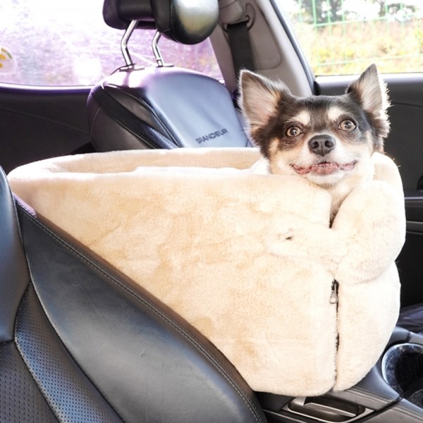 페오펫몰,개과천선 밍크 강아지 극세사 콘솔 카시트 (콘솔백 별도 판매)