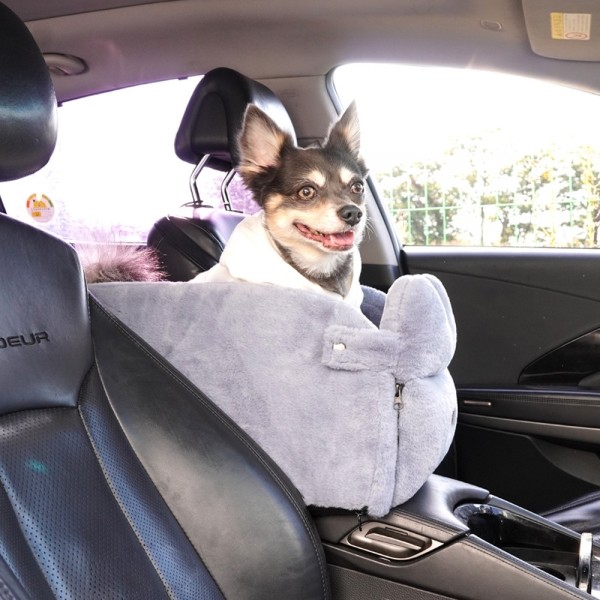 페오펫몰,개과천선 밍크 강아지 극세사 콘솔 카시트 (콘솔백 별도 판매)