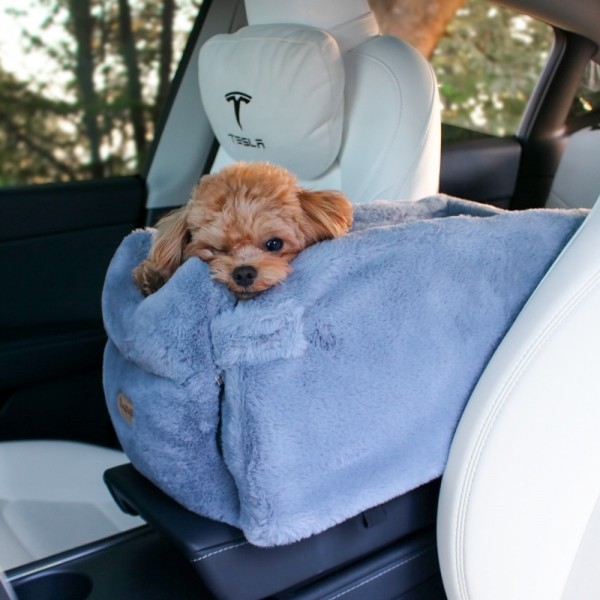 페오펫몰,개과천선 밍크 강아지 극세사 콘솔 카시트 (콘솔백 별도 판매)