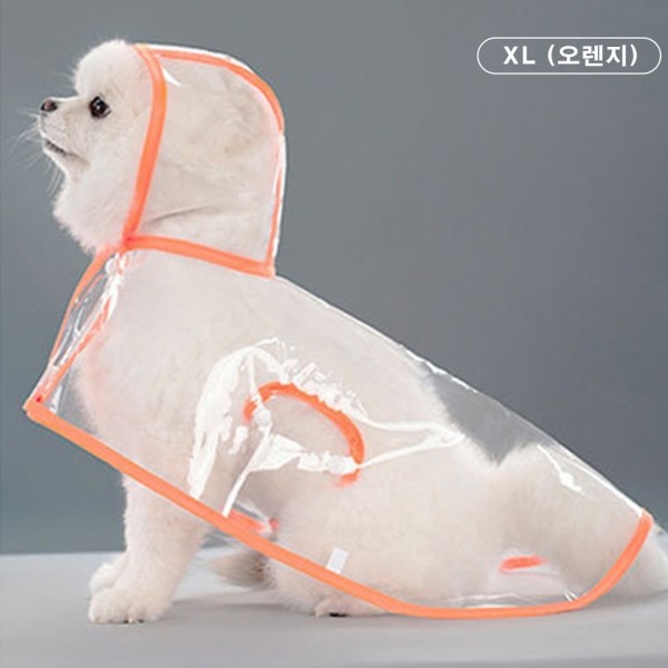페오펫몰,개과천선 버블 클리어 강아지 우비