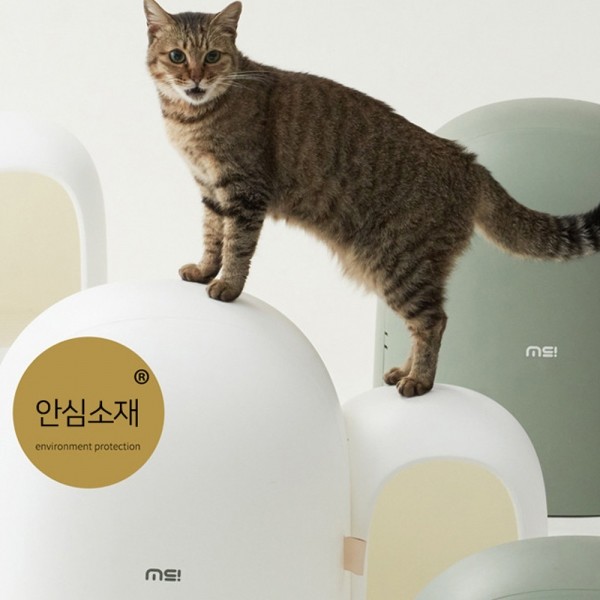 페오펫몰,개과천선 돔피 캣 토일렛 모래삽 포함 화이트