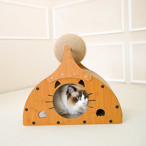 페오펫몰,개과천선 어몽드 세미링 고양이 스크래쳐 하우스