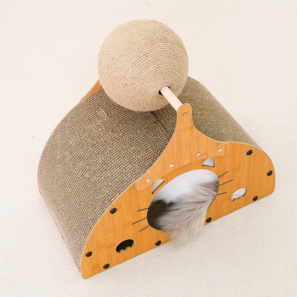 페오펫몰,개과천선 어몽드 세미링 고양이 스크래쳐 하우스