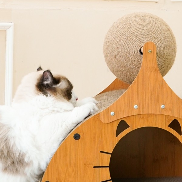 페오펫몰,개과천선 어몽드 세미링 고양이 스크래쳐 하우스