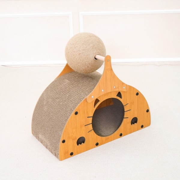 페오펫몰,개과천선 어몽드 세미링 고양이 스크래쳐 하우스