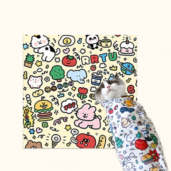 페오펫몰,개과천선 트랩핑 고양이 블랭킷