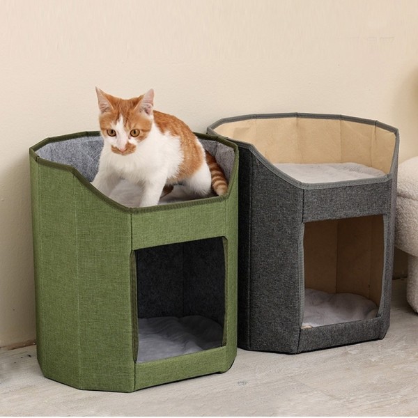 페오펫몰,개과천선 하버 접이식 고양이 하우스