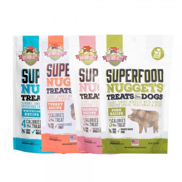 페오펫몰,와일드독 부부스 베스트 슈퍼푸드 너겟 트릿 강아지간식 102g