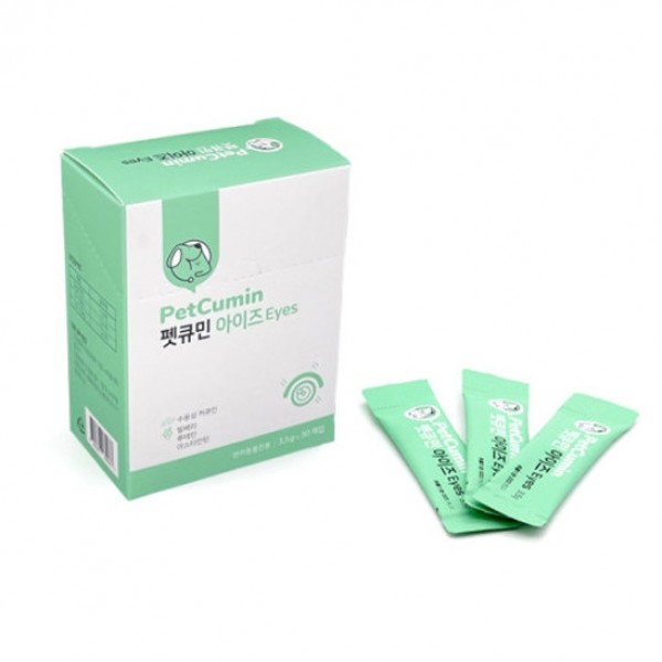 페오펫몰,펫큐민 강아지 고양이 눈 건강 영양제 아이즈 3.5g X 30포 [최저가]