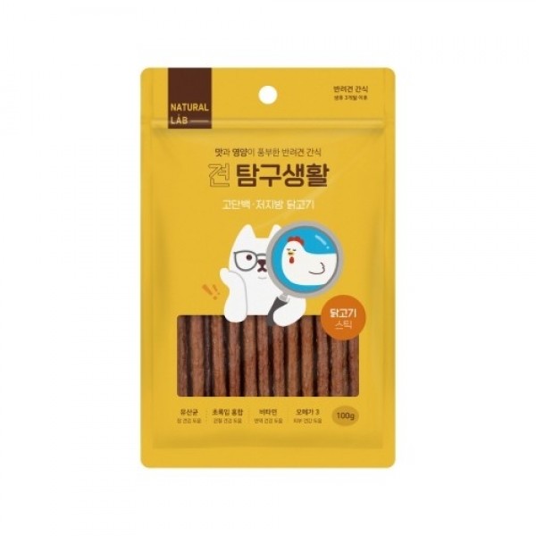 페오펫몰,네츄럴랩 견탐구생활 닭고기 스틱 100g [최저가]
