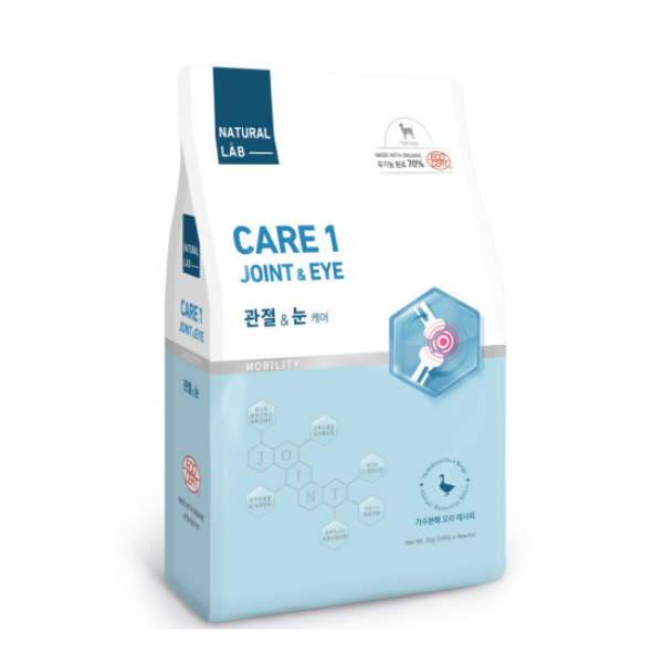페오펫몰,네추럴 랩 강아지 사료 케어1 관절&눈 기능사료 2kg [최저가]