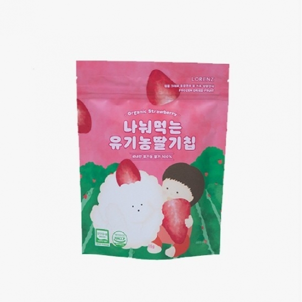 페오펫몰,[로렌츠] 강아지 간식 나눠먹는 딸기칩 15g [최저가]