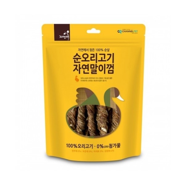 페오펫몰,자연애 순 오리고기 자연말이껌 200g [최저가]