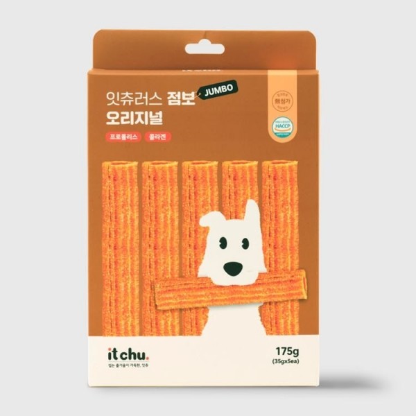 페오펫몰,[핏펫] 잇츄러스 점보 오리지널 덴탈껌 2종 (5개입) 대형견 오래먹는 간식