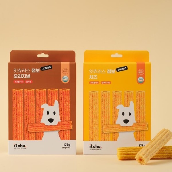 페오펫몰,[핏펫] 잇츄러스 점보 오리지널 덴탈껌 2종 (5개입) 대형견 오래먹는 간식