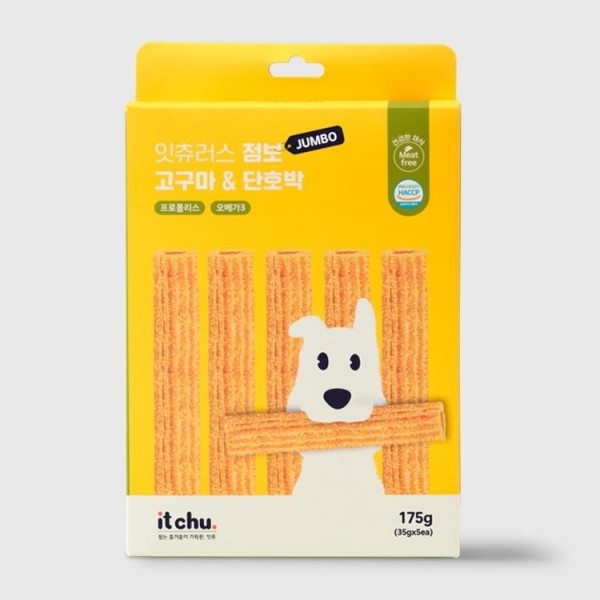 페오펫몰,[핏펫] 잇츄러스 점보 미트프리 덴탈껌 2종 (5개입) 대형견 저알러지 간식
