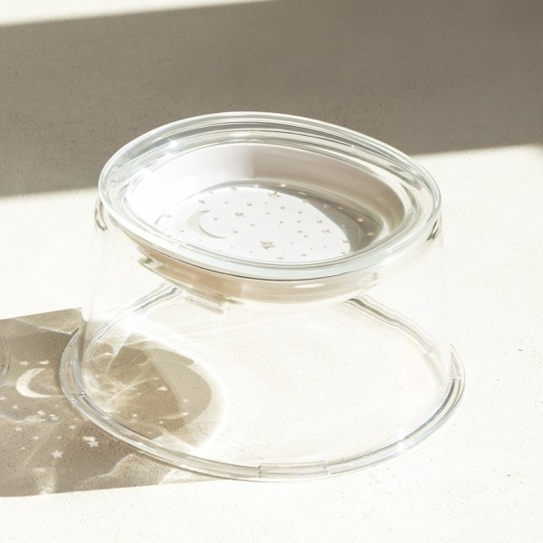 페오펫몰,냥쌤 투명수반 (갤럭시/아쿠아리움) 고양이 물그릇 식기 수반