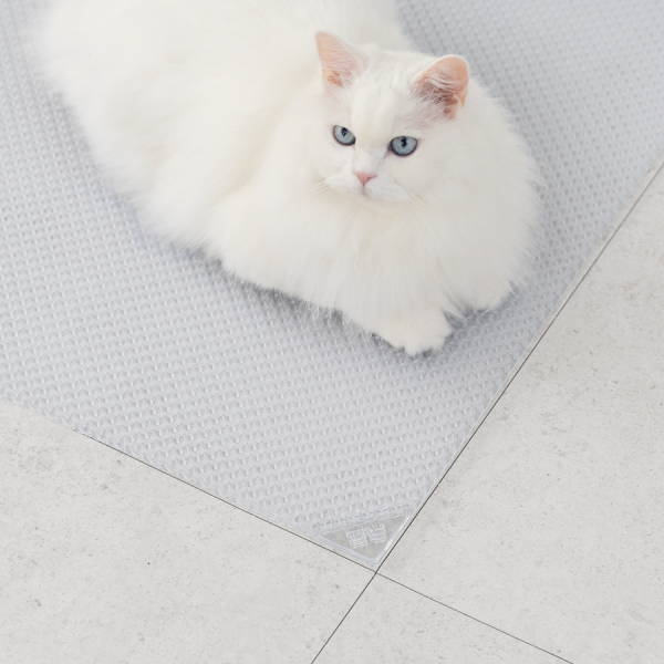 페오펫몰,[핏펫] 투명 캐치매트 고양이 화장실 사막화 방지 모래매트 (큐브/롱)