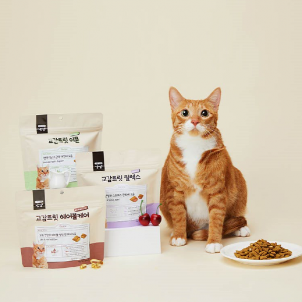 페오펫몰,[핏펫] 냥쌤 바사삭 고양이간식 교감트릿 49g 3종 택 1 (2팩묶음)