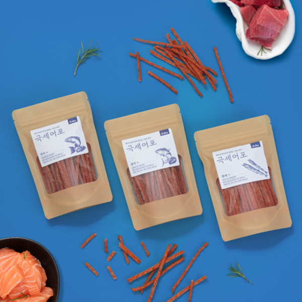 [핏펫] 츄잇 강아지 저칼로리 극세어포 40g 3종 택 1 (참치/연어/황태)