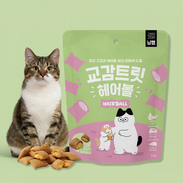 페오펫몰,[핏펫] 냥쌤 바사삭 고양이간식 교감트릿 3종 택 1 (2팩묶음)