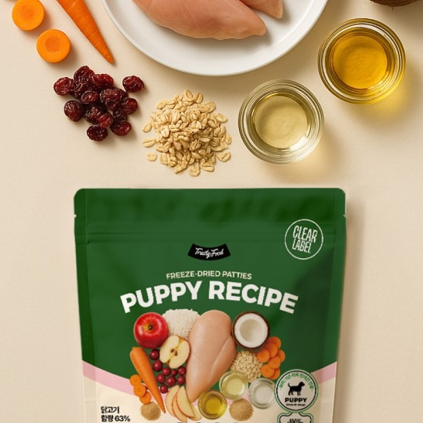 페오펫몰,트러스티푸드 동결건조 사료  치킨패티 퍼피 150g [최저가]