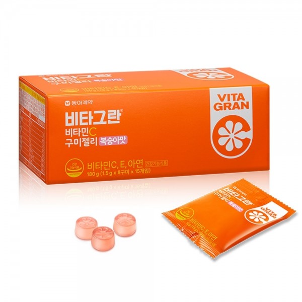 페오펫몰,[멤버십 비밀가격] 동아제약 비타그란 비타민C 구미젤리 복숭아맛 15개입