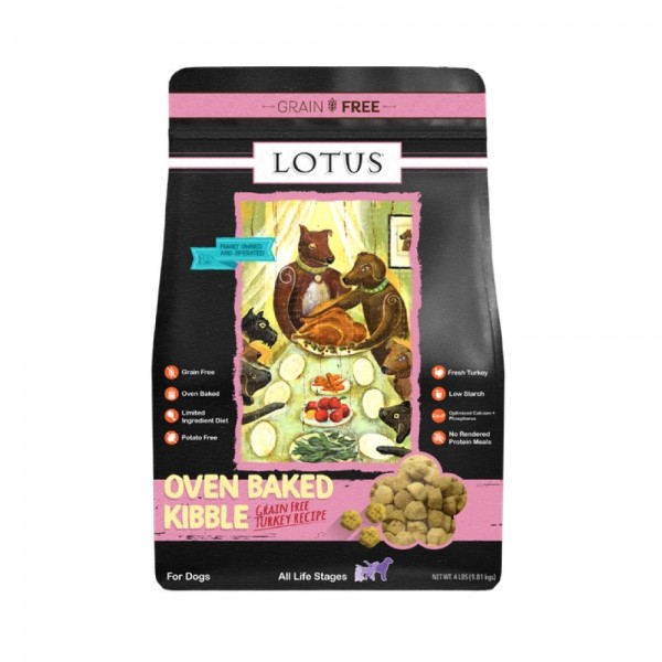 페오펫몰,로투스 도그 오븐베이크 그레인 프리 칠면조 LID [전연령용] 1.81Kg SMALL BITES