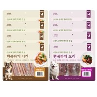 펫트리츠 행복하개 강아지 육포 개껌 사사미 오리 치킨 고구마 300g [8종]