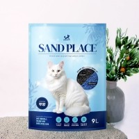 딩동펫 고양이 샌드 플레이스 미네랄 워터 벤토나이트 모래 9L 무향 3개