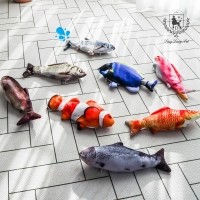 딩동펫 움직이는 물고기장난감 파닥피쉬 4개 랜덤