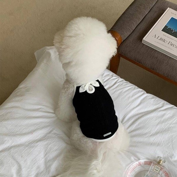 페오펫몰,딩동펫 반려동물 로맨틱 리본 나시 티셔츠