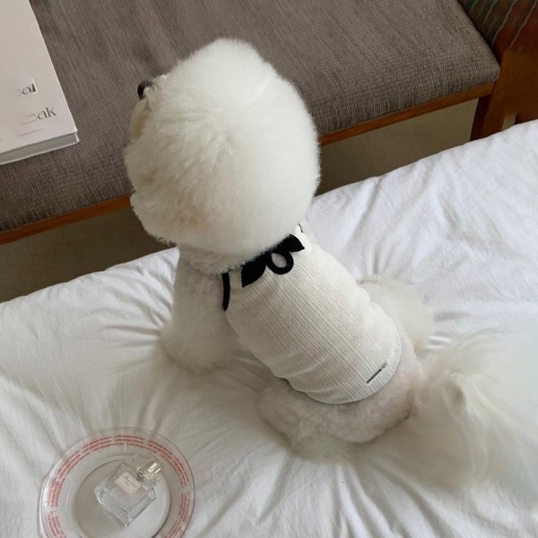 페오펫몰,딩동펫 반려동물 로맨틱 리본 나시 티셔츠