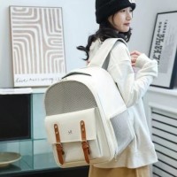 딩동펫 반려동물 심플 베이직 메쉬 백팩 이동가방