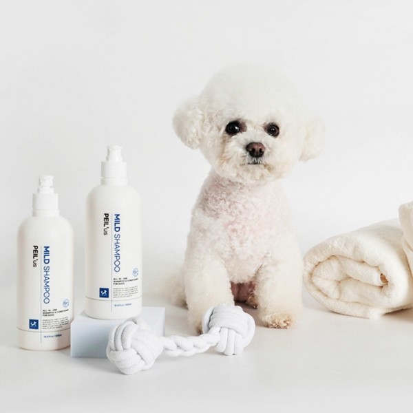페오펫몰,딩동펫 페일어스 세라마이드 저자극 마일드 애견샴푸 화이트머스크향 500ml