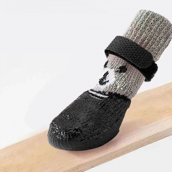 페오펫몰,딩동펫 반려동물 포근 곰돌이 강아지 신발 방수 양말 세트