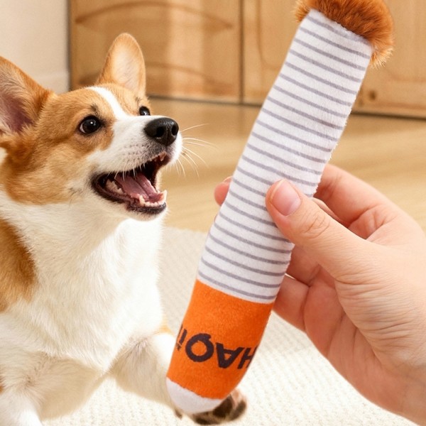 페오펫몰,딩동펫 강아지 담배 인형 삑삑이 장난감