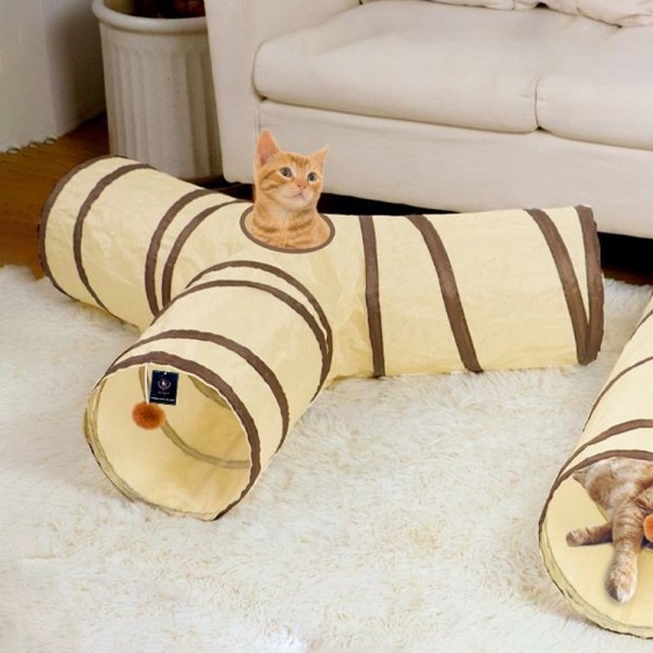 페오펫몰,딩동펫 와이 바스락 접이식 터널 장난감