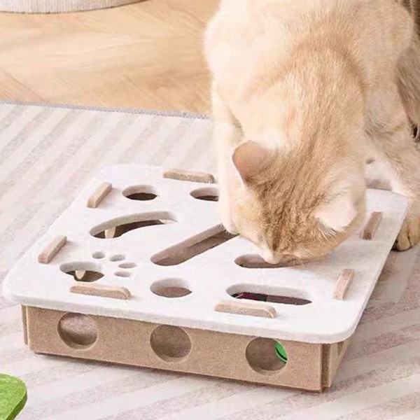 페오펫몰,딩동펫 고양이 펠트 미로 방울공 장난감