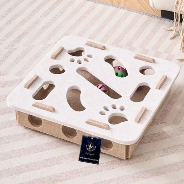 페오펫몰,딩동펫 고양이 펠트 미로 방울공 장난감