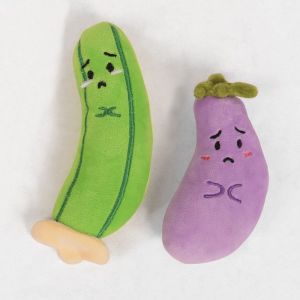 페오펫몰,딩동펫 고양이 야채 가게 캣닢 인형 2종 세트